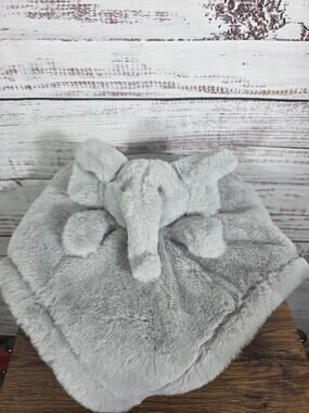 Elephant Baby Lovey Security Super Soft Plush Gray S.L. Home Fashions